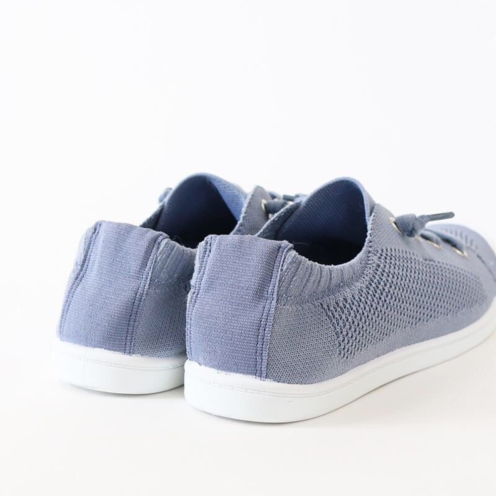 zubin blue mesh knit sneakers - Picture 4 of 8